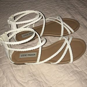 White sandals